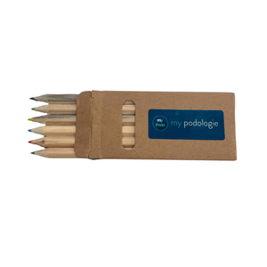 Minis Crayons de Couleur en bois - 6 pièces My Podologie