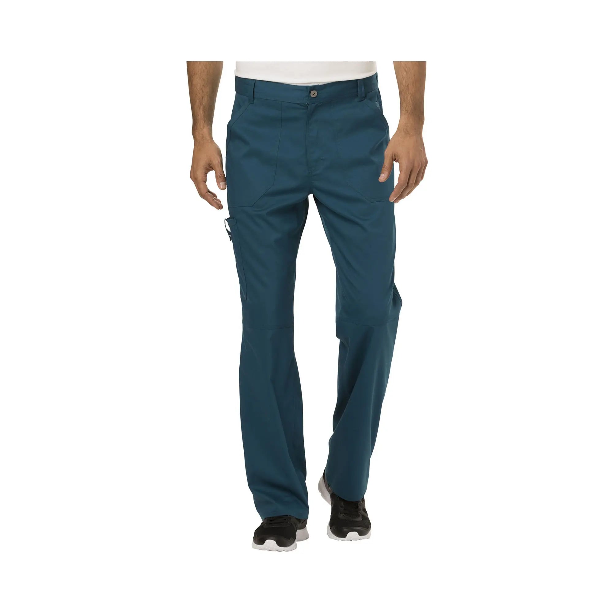 Nîmes - Pantalon slim taille haute - Homme - Cherokee Cherokee Authentic Workwear  Bleu-Canard-XXXL