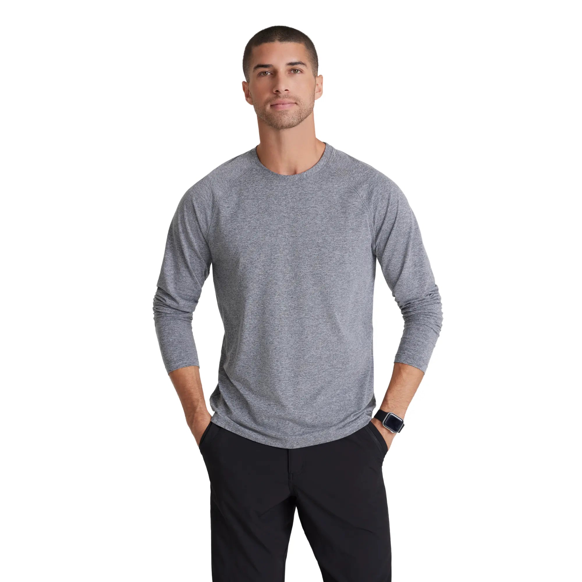 Oslo - T-shirt technique manches longues - Homme - Barco One BARCO Gris Chiné / XL