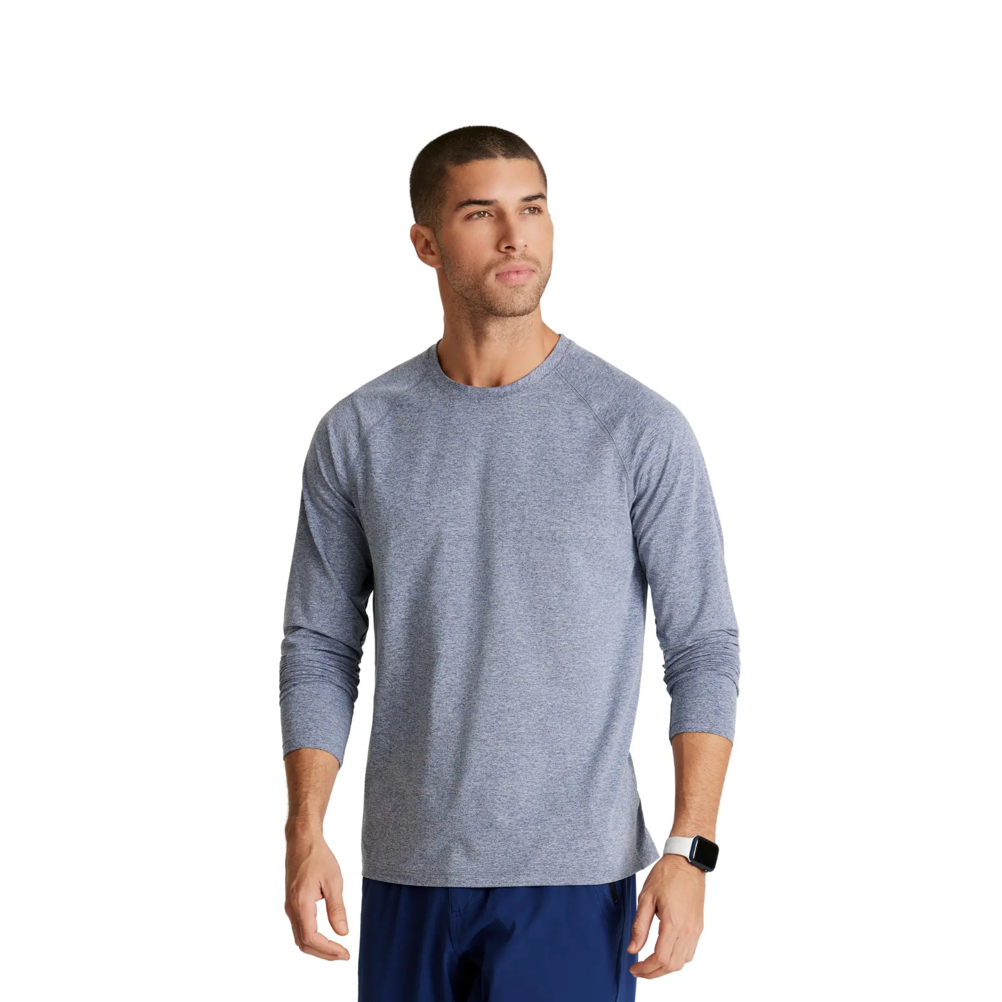 Oslo - T-shirt technique manches longues - Homme - Barco One BARCO Bleu Marine Chiné / XL