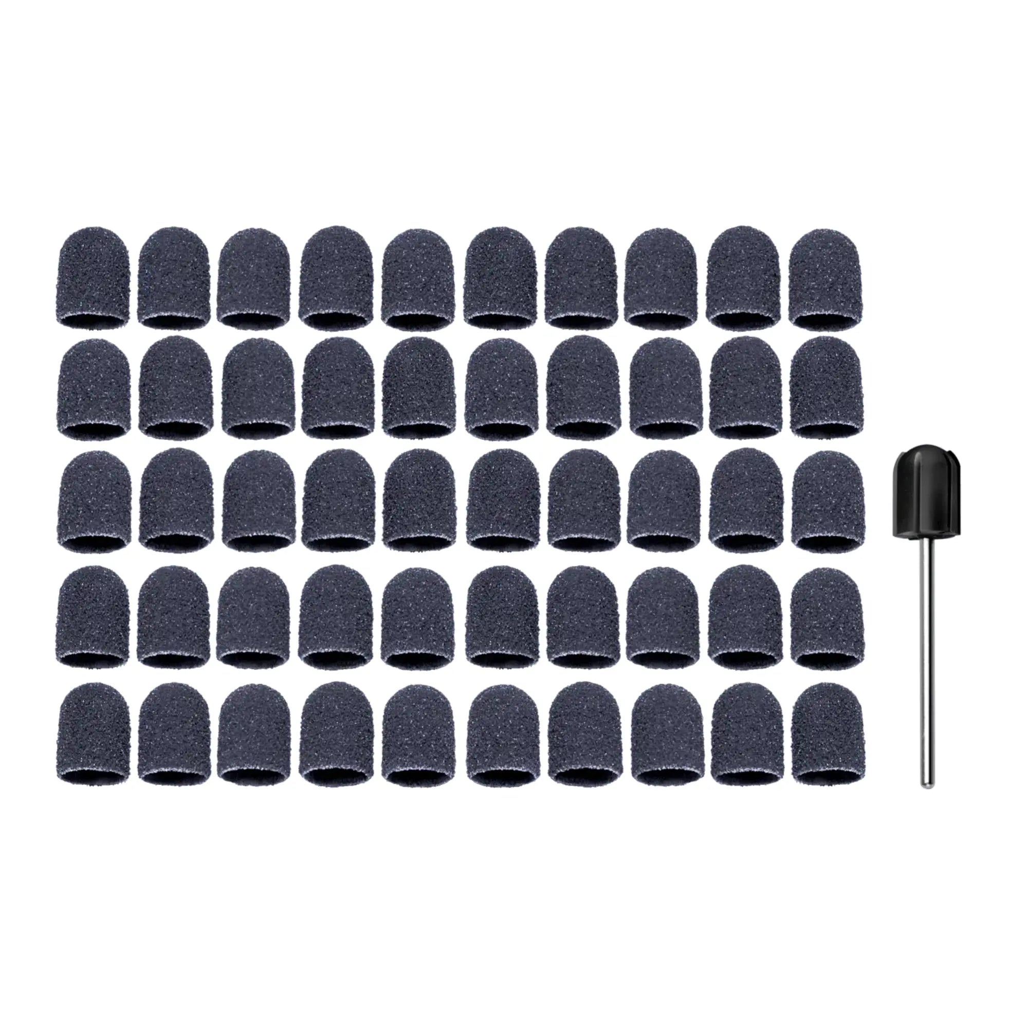 Pack - Porte capuchons abrasifs ronds 7002 + 50 capuchons abrasifs 0203 Grain gros - 10 mm - Ruck Ruck