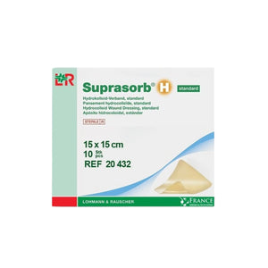Pansement SUPRASORB H Hydrocolloïde Standard 15X15cm - My Podologie