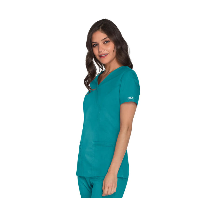 Pau - Tunique cache-cœur col V - Femme - Cherokee Cherokee Authentic Workwear