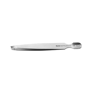 Pince à épiler avec poussoir à cuticules - Longueur : 9,5 cm - Tranchant : 3 mm - Ruck Ruck