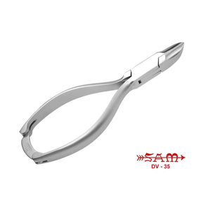 Pince à ongles - Acier inoxydable - Finition satinée - Coupe droite - Mors effilés - 13,5 cm - Sam Sam