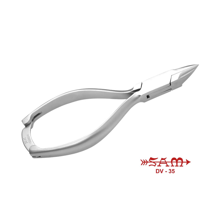 Pince à ongles - Acier inoxydable - Finition satinée - Coupe droite - Mors effilés et fins - 13,5 cm - Sam Sam