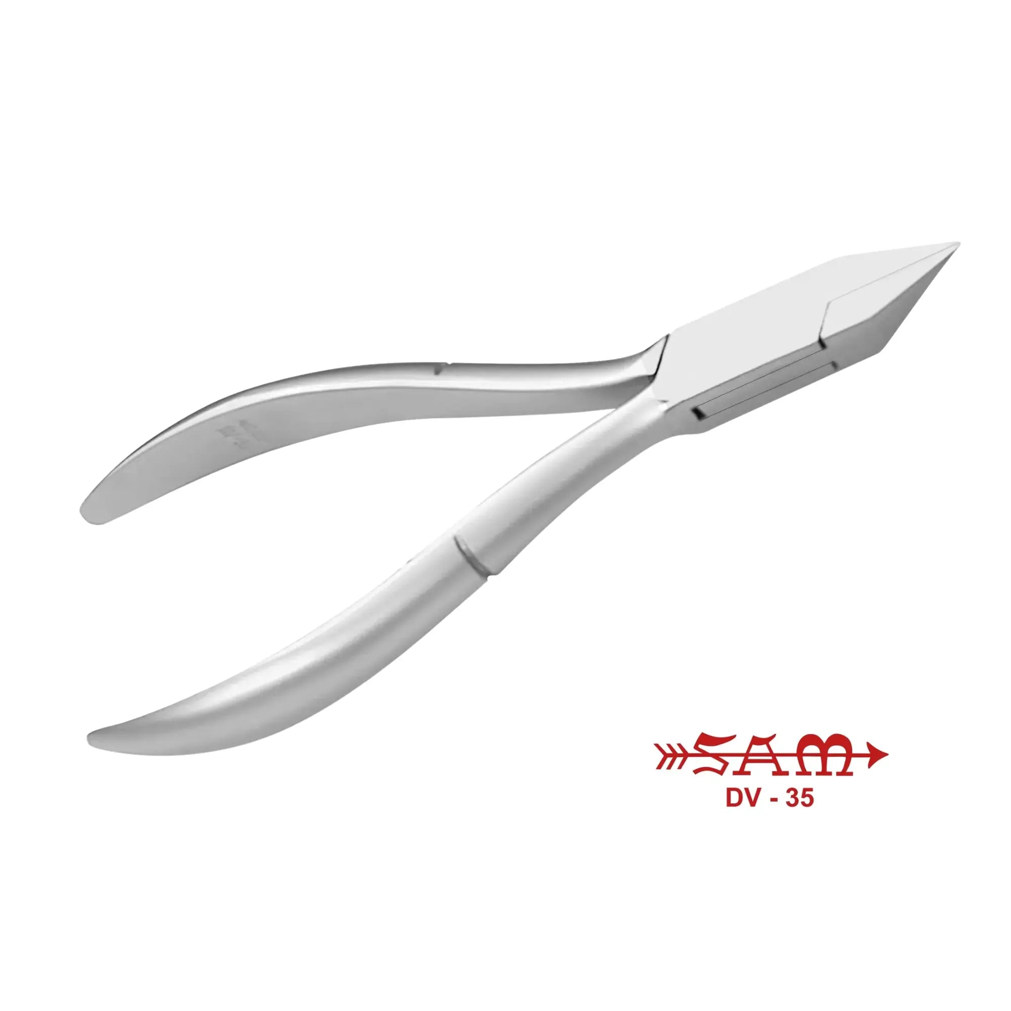 Pince à ongles - Acier inoxydable - Finition satinée - Coupe droite - Mors plats - 11,5 cm - Sam Sam