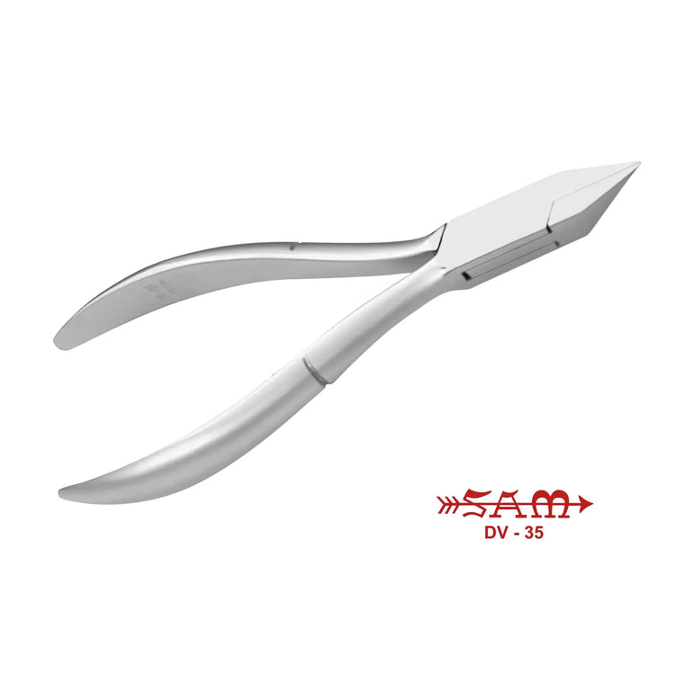 Pince à ongles - Acier inoxydable - Finition satinée - Coupe droite - Mors plats - 11,5 cm - Sam Sam