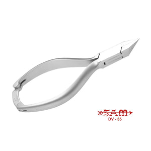 Pince à ongles - Acier inoxydable - Finition satinée - Coupe droite - Mors plats - 13,5 cm - Sam Sam