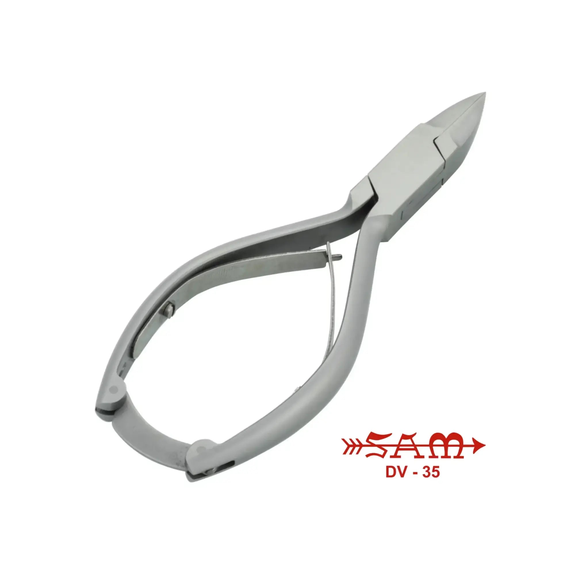 Pince à ongles - Acier inoxydable - Finition satinée -  Coupe droite - Morts effilés - 13,5 cm - Sam Sam