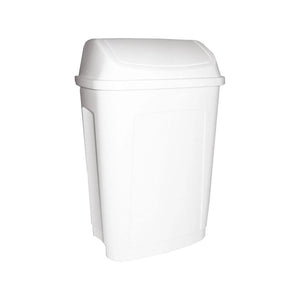 Poubelle Basic en plastique 50L Blanc My Podologie
