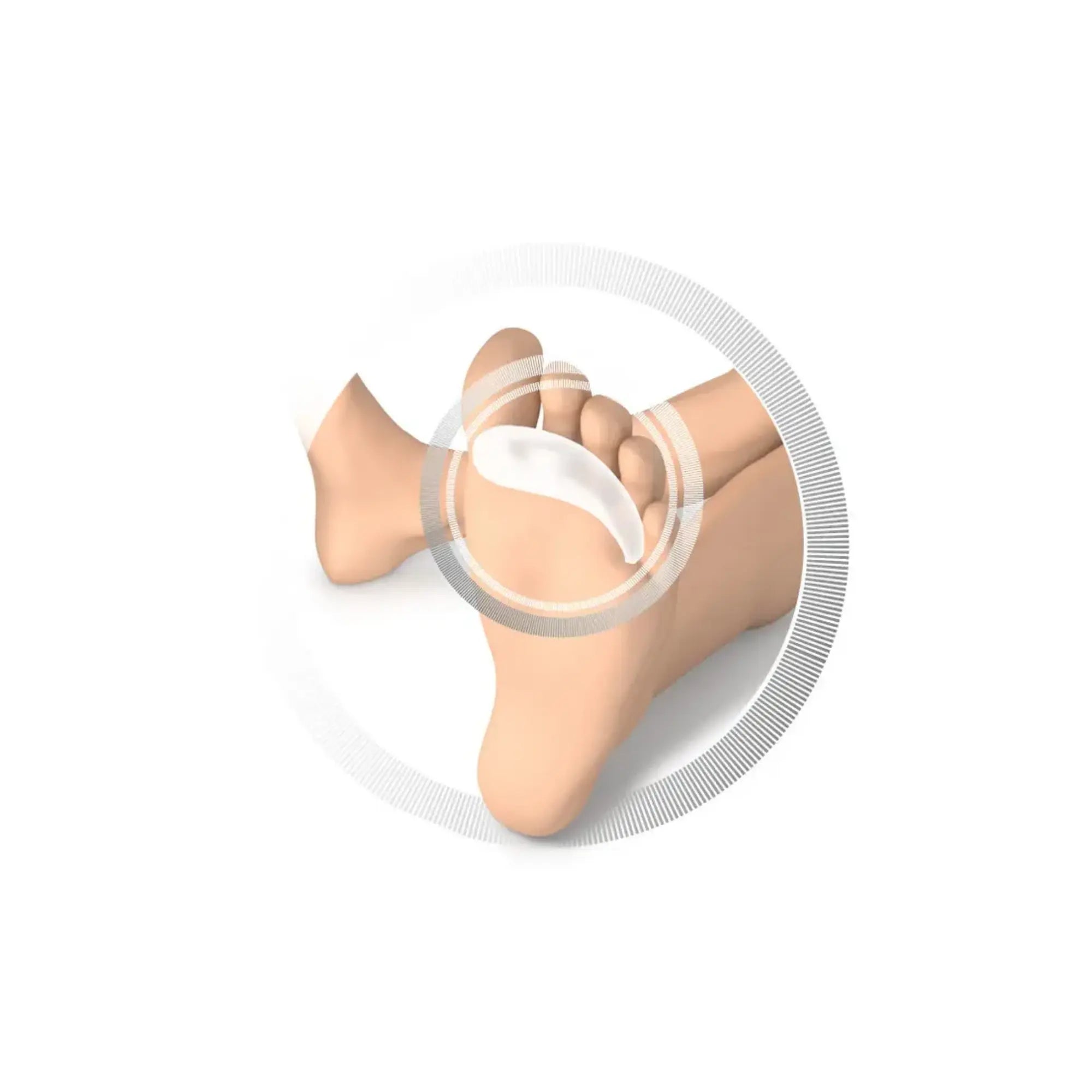 Protection pour métatarsalgies - Coussinets d'orteils en marteau de silicone - 21 mm - Ruck Ruck