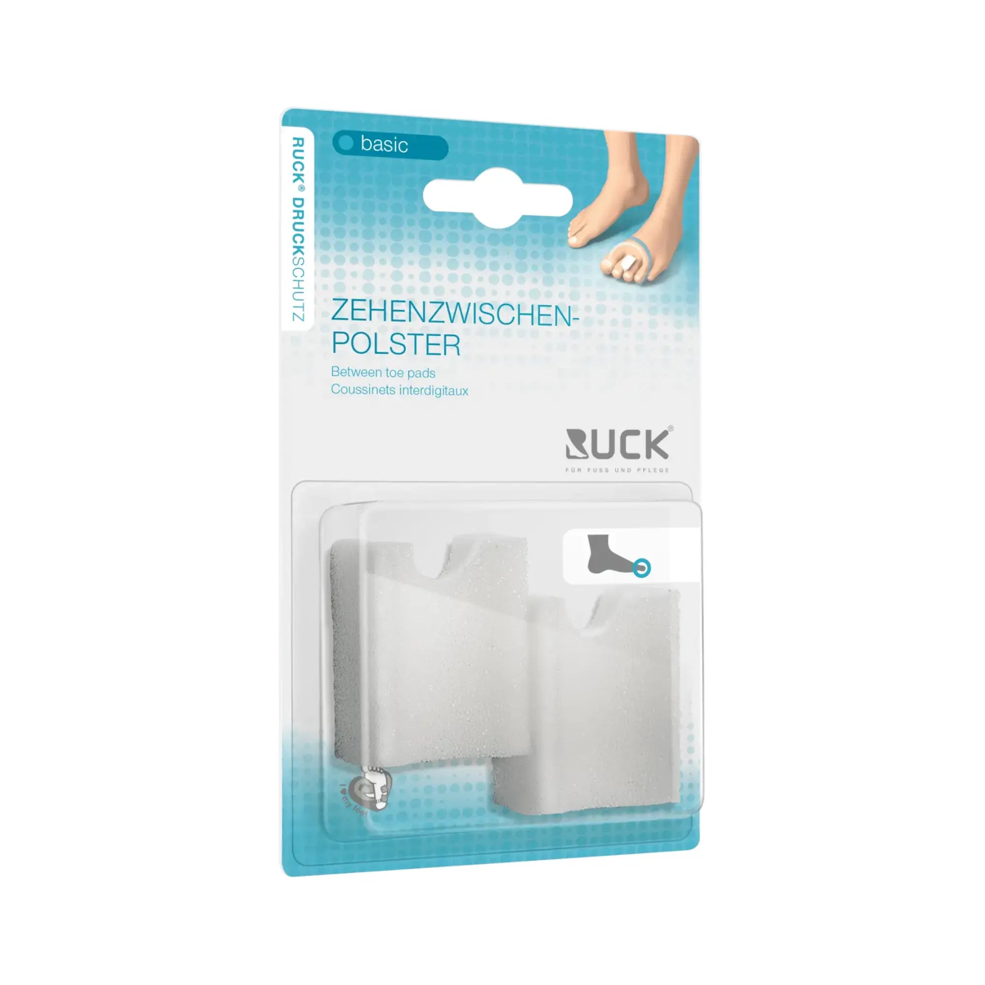 Protection pour orteils en mousse souple - 35 x 42 x 22 mm - 2 pièces - Ruck Ruck