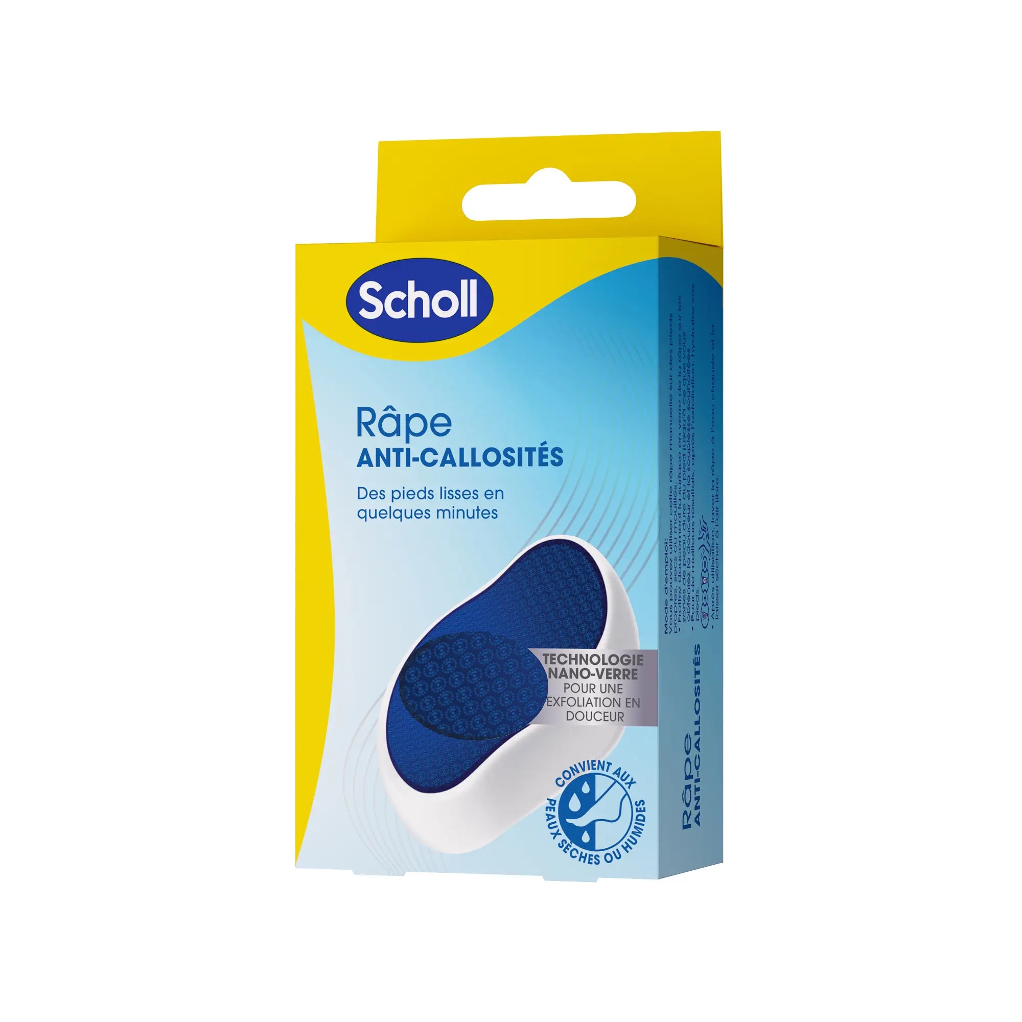 Râpe de Pédicurie - Anti-Callosités - Technologie Nano Verre - Scholl Scholl