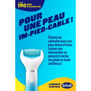 Râpe de Pédicurie Électrique Exfoliante Velvet Smooth - Scholl Scholl