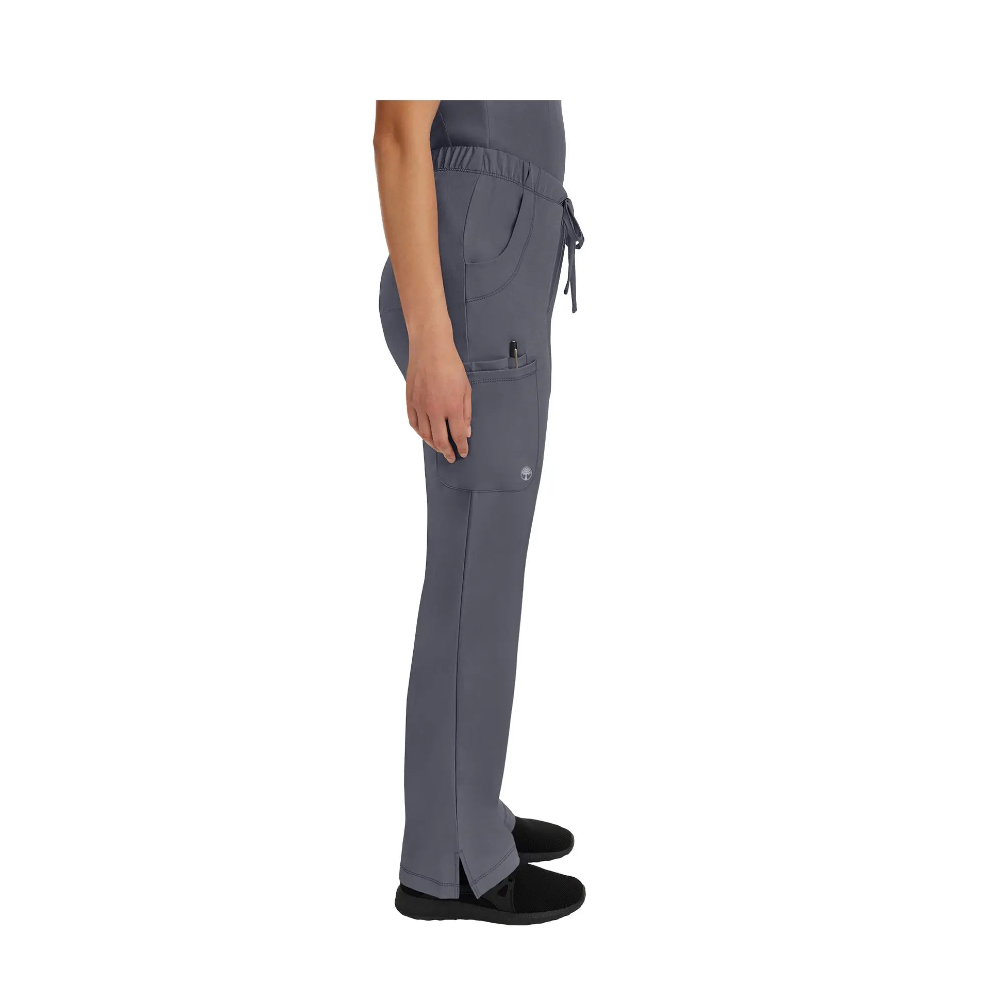 Rebecca - Pantalon évasé avec cordon de serrage - Femme - Healing Hands - Couleur 2 Healing Hands Anthracite / 3XL