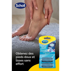 Recharge Rouleau Grain Exfoliant - Râpe de Pédicurie Électrique - Velvet Smooth - Scholl Scholl