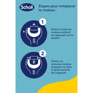 Recharge Rouleau Grain Ultra-Exfoliant - Râpe de Pédicurie Électrique - Velvet Smooth - Scholl Scholl