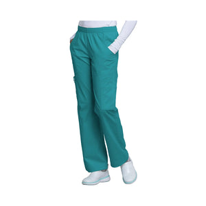 Roubaix - Pantalon large taille moyenne - Femme - Cherokee Cherokee Authentic Workwear Bleu-Canard-XXXL