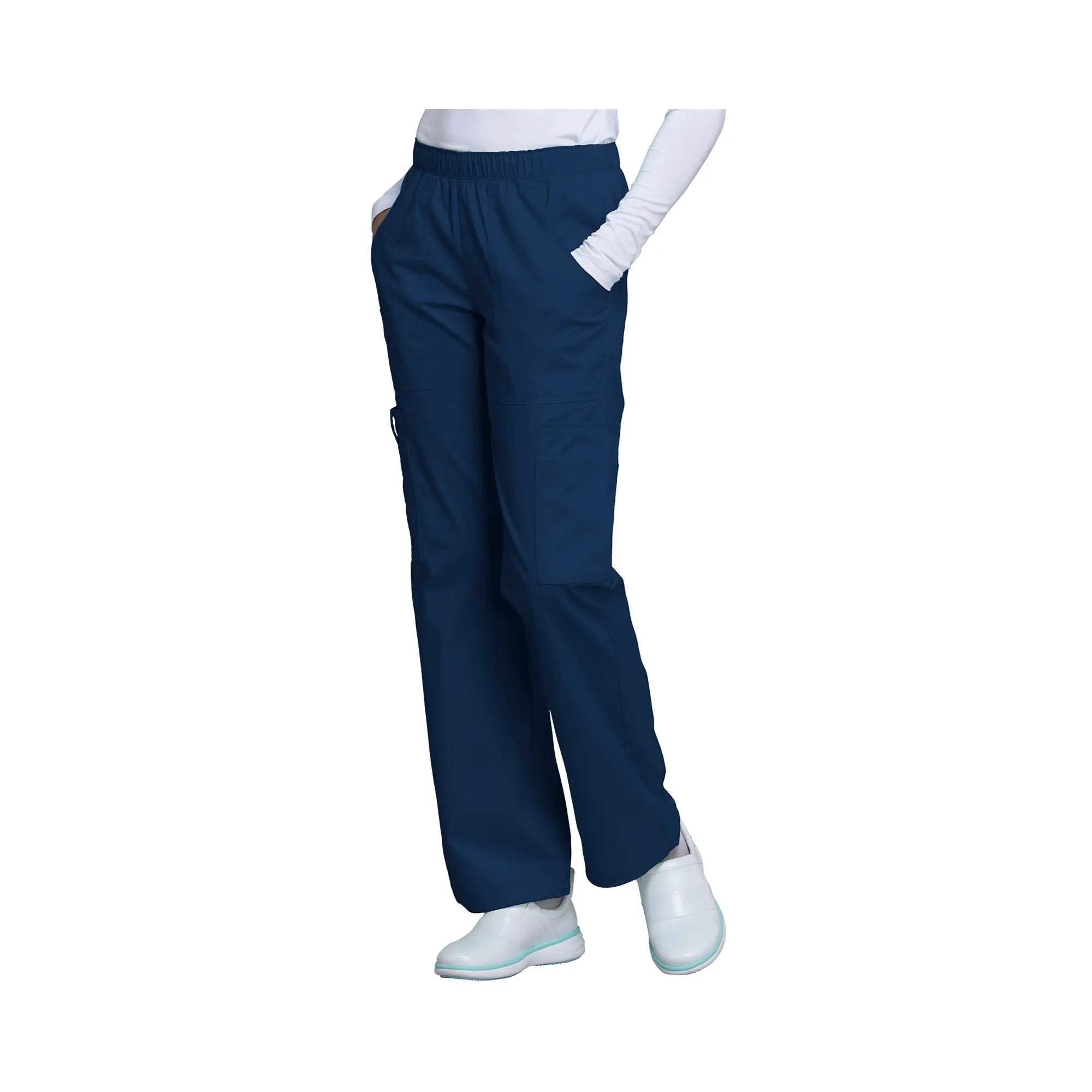 Roubaix - Pantalon large taille moyenne - Femme - Cherokee Cherokee Authentic Workwear Bleu-Marine-XXXL