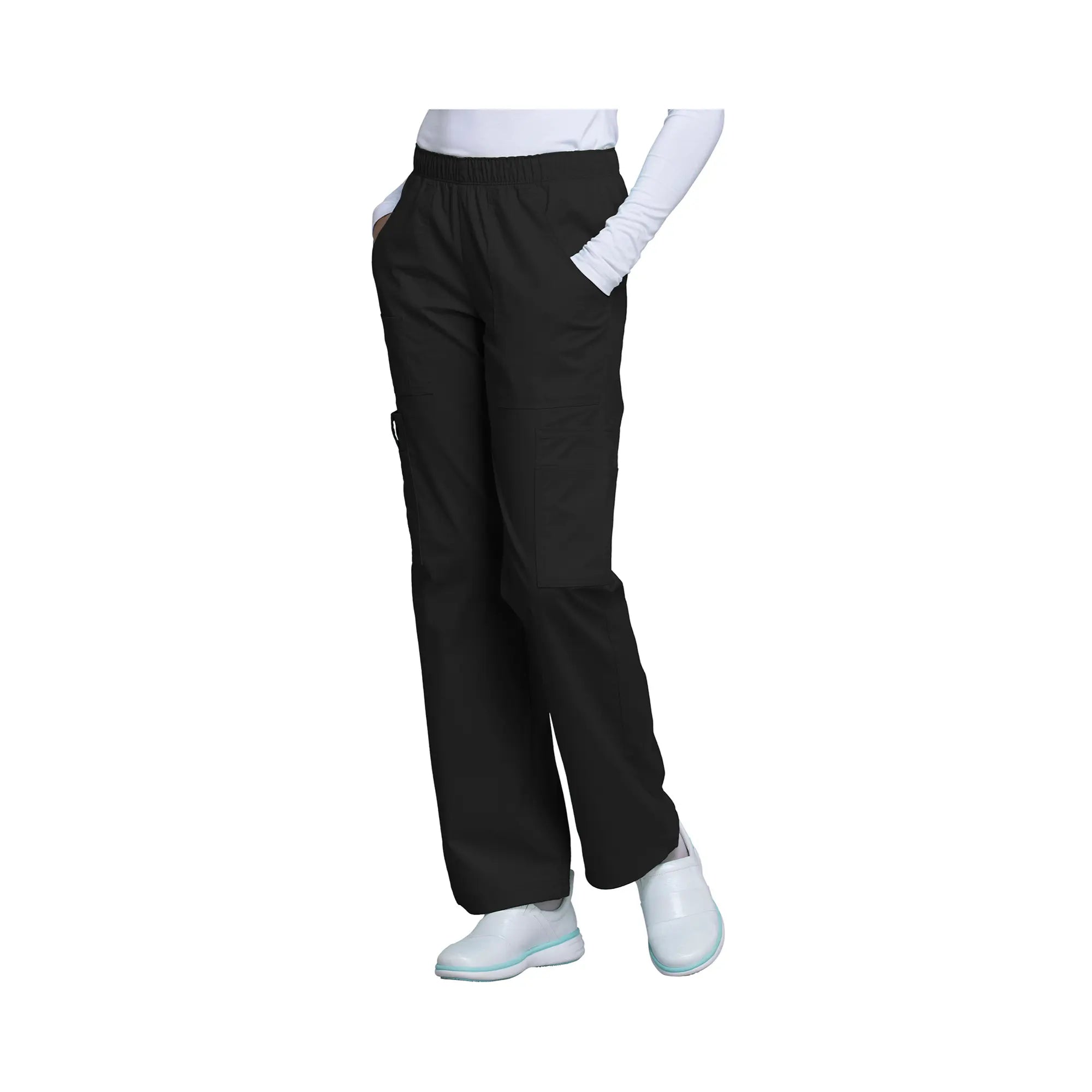 Roubaix - Pantalon large taille moyenne - Femme - Cherokee Cherokee Authentic Workwear Noir-XXXL