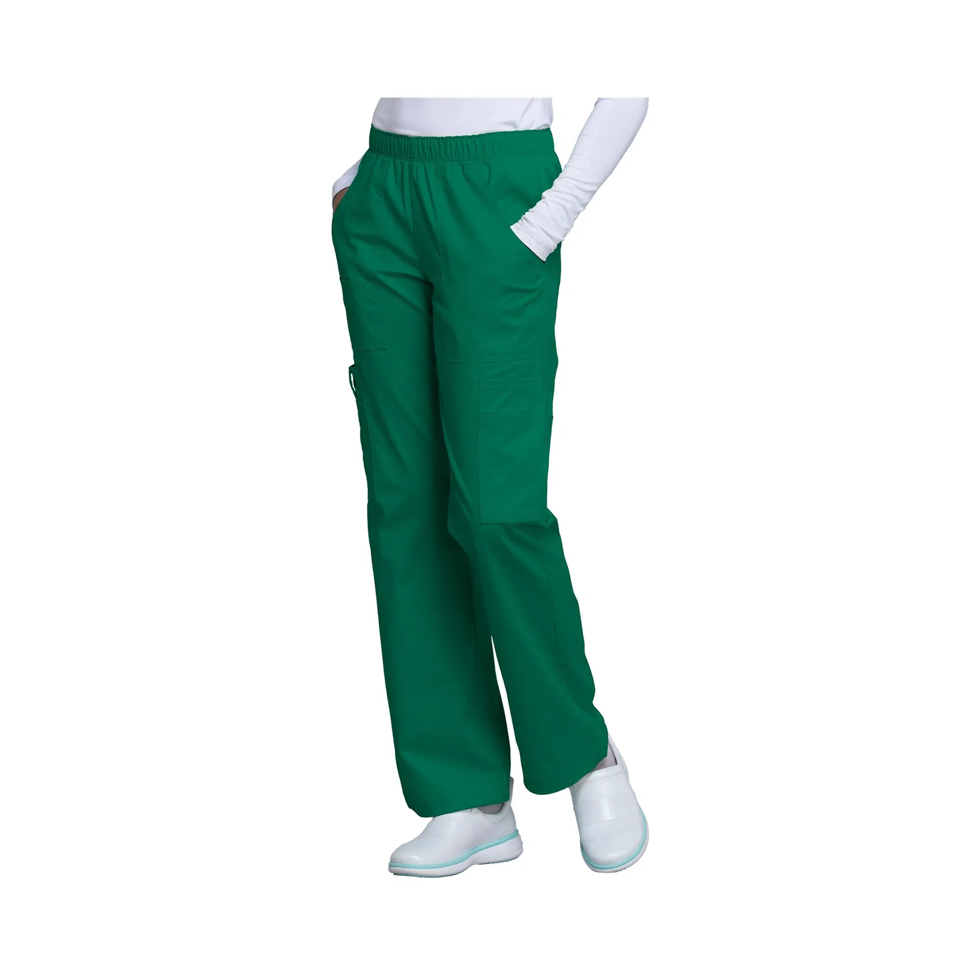 Roubaix - Pantalon large taille moyenne - Femme - Cherokee Cherokee Authentic Workwear Vert-Chasseur-XXXL
