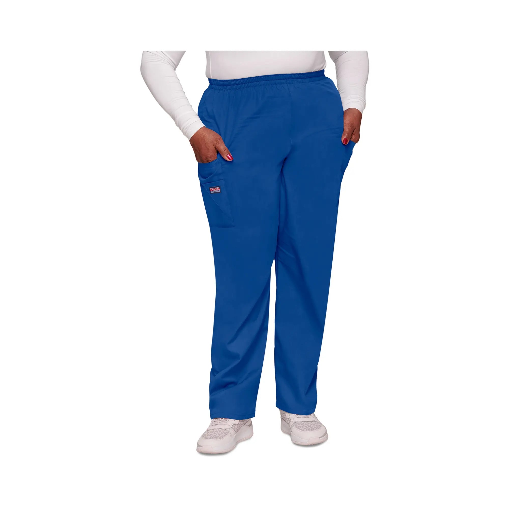 Seignosse - Pantalon cargo médical - Femme - Cherokee - Couleur 2 Cherokee Authentic Workwear Bleu-Galaxie-XXXL