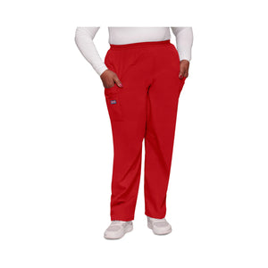 Seignosse - Pantalon cargo médical - Femme - Cherokee - Couleur 2 Cherokee Authentic Workwear Rouge-XXXL