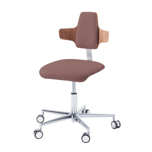 Siège praticien - COMFORT - Ruck - Dossier Napoleon My Podologie CPL-Noyer-Taupe-Long