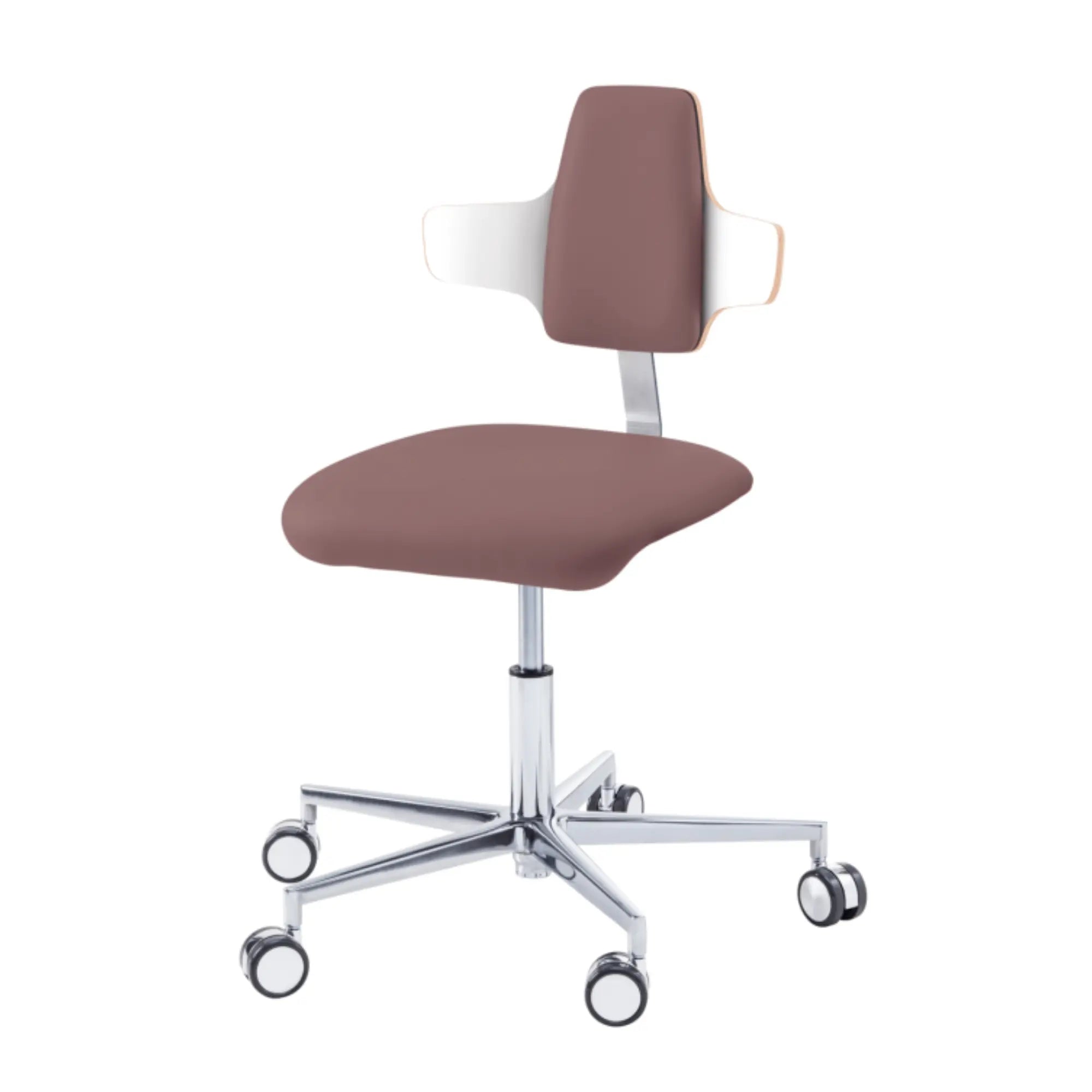 Siège praticien - COMFORT - Ruck - Dossier Napoleon My Podologie CPL-Blanc-Taupe-Long