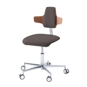 Siège praticien - COMFORT - Ruck - Dossier Napoleon My Podologie CPL-Noyer-Muscade-Long