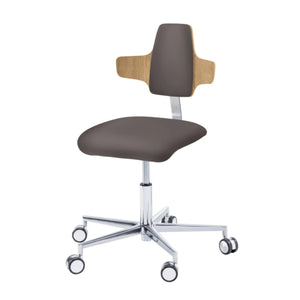 Siège praticien - COMFORT - Ruck - Dossier Napoleon My Podologie CPL-Chêne-Muscade-Court