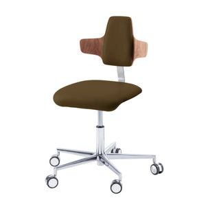 Siège praticien - COMFORT - Ruck - Dossier Napoleon My Podologie CPL-Noyer-Expresso-Long