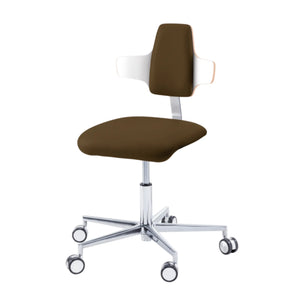 Siège praticien - COMFORT - Ruck - Dossier Napoleon My Podologie CPL-Blanc-Expresso-Long