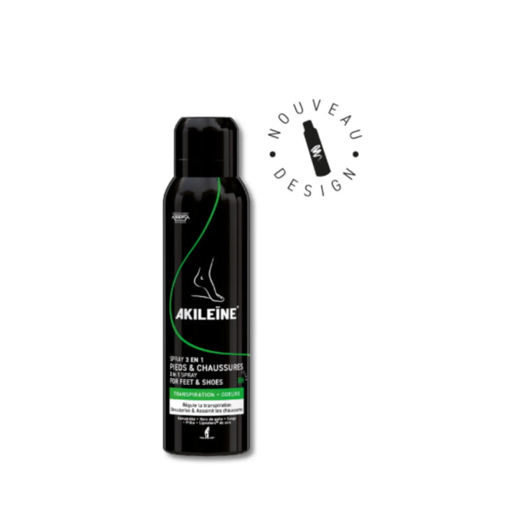 Spray Noir - Désodorisant pour chaussures - 150 ml - Akiléine Akileïne
