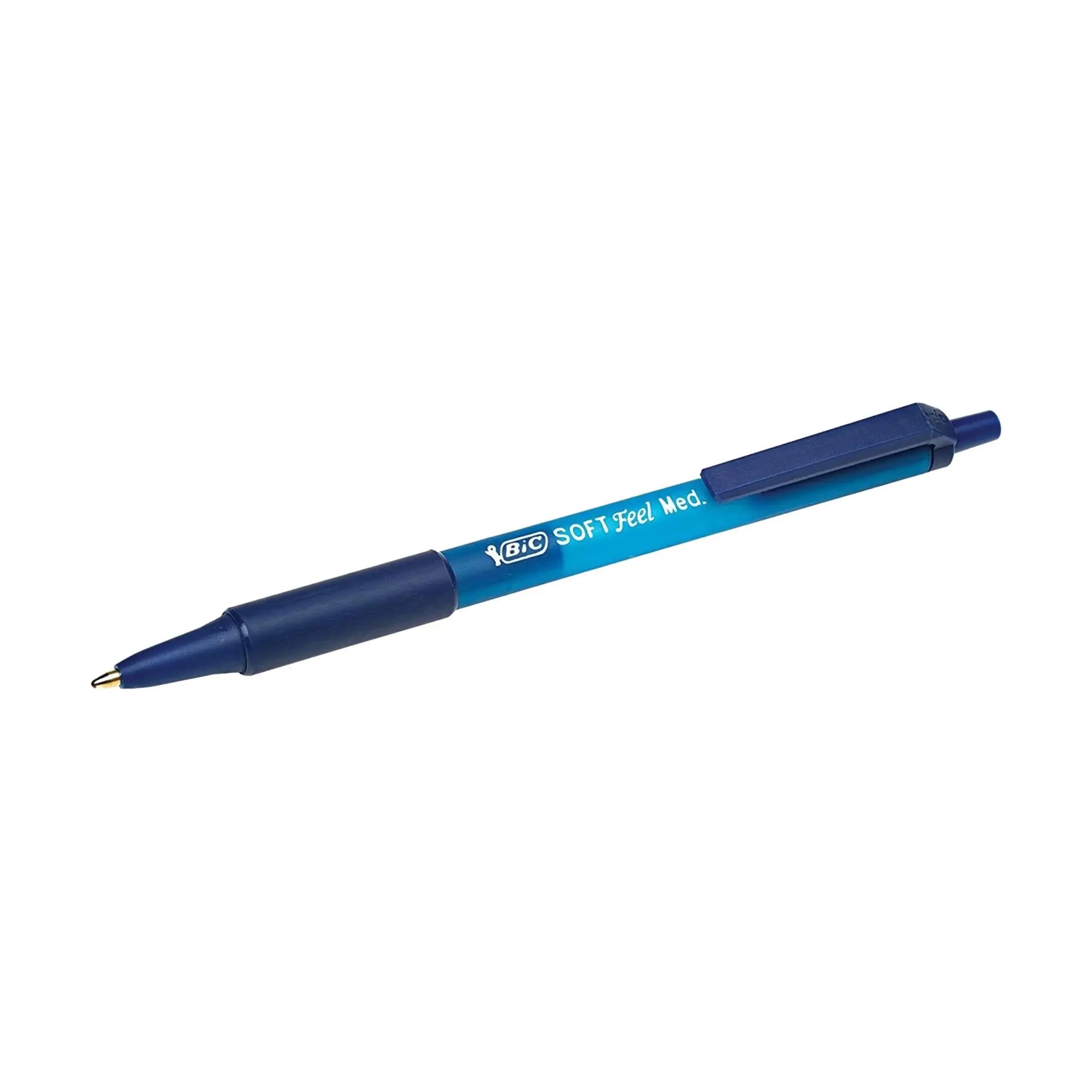 Stylos à bille - bleu medium 1 mm - Soft Feel - 3 pièces - Bic - My Podologie