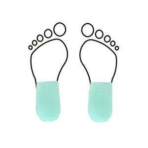Talonnette courte en mousse de latex - Shore 25-35 - 5 mm - Vert - My Podologie