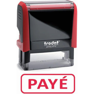 Tampon encreur "Payé" - rouge - Trodat My Podologie