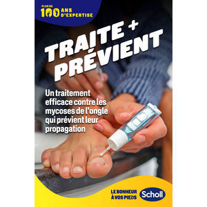 Traitement Mycose de l'Ongle - 2 en 1 - 3,8 ml + 5 limes - Scholl Scholl