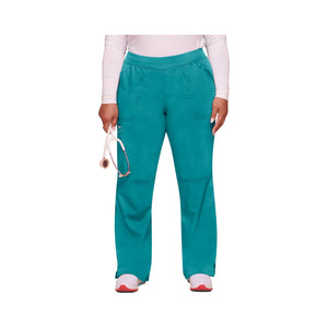Villeurbanne - Pantalon droit taille mi-haute - Femme - Cherokee Cherokee Authentic Workwear Bleu-Canard-3XL