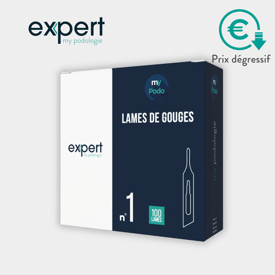 100 hojas de gubia estériles - Expert by My Podologie Expert 