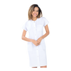 Catherine - Blusa larga - Manga corta - Mujer - 105 cm
