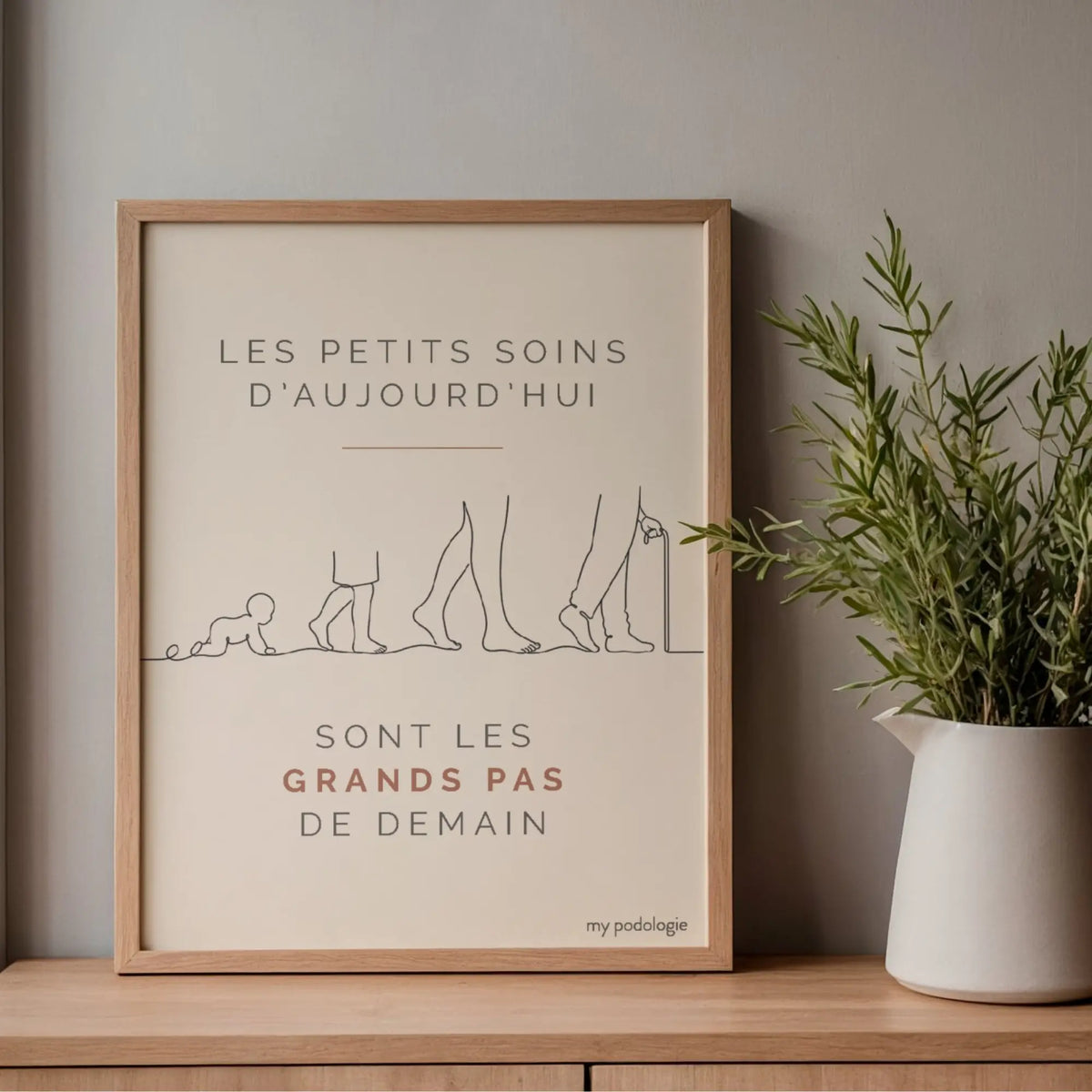 Affiche décorative - Les petits soins d'aujourd'hui My Podologie 