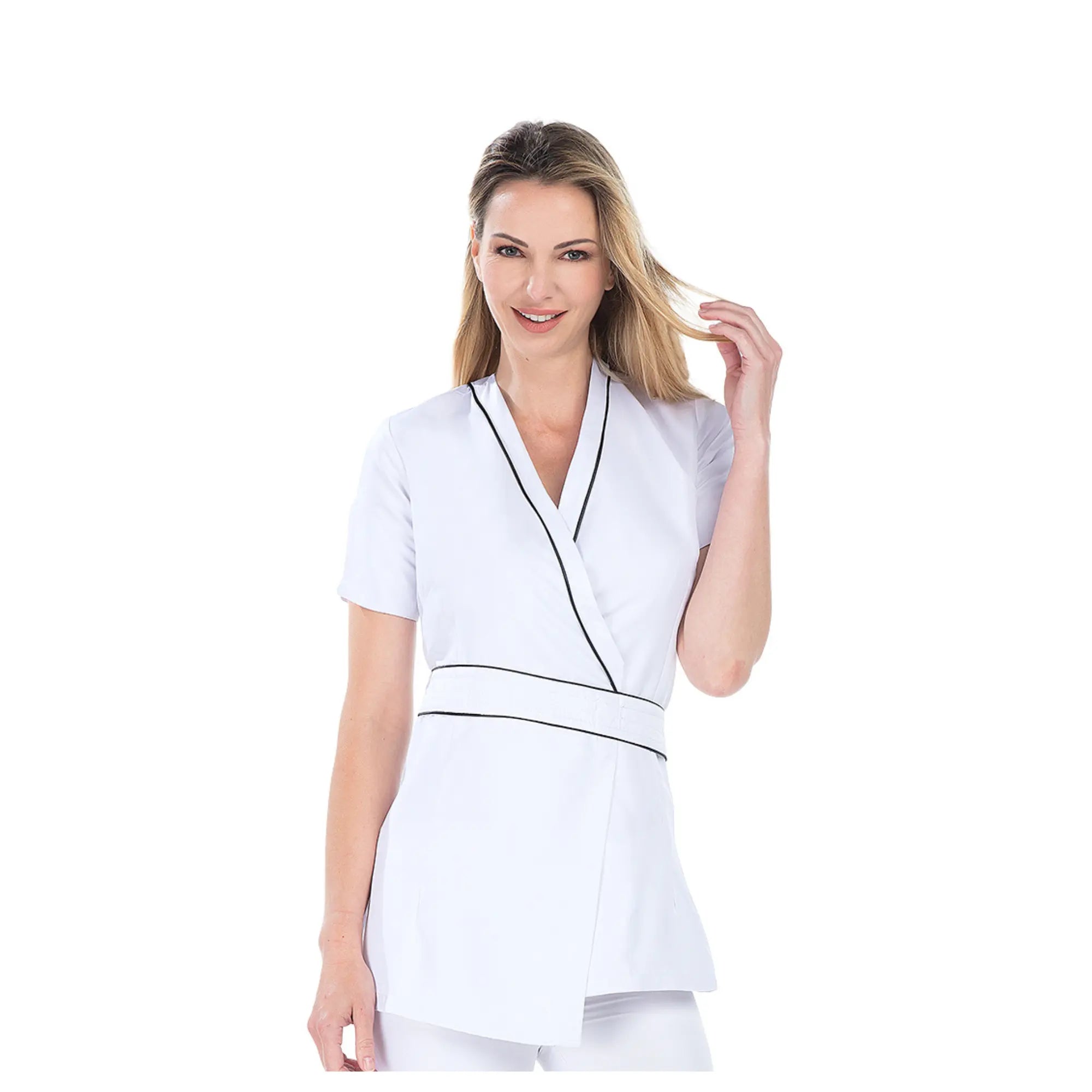 Alison - Tunique - Manches courtes - Femme - 75 cm My Blouse  Blanc-T6-XXXL