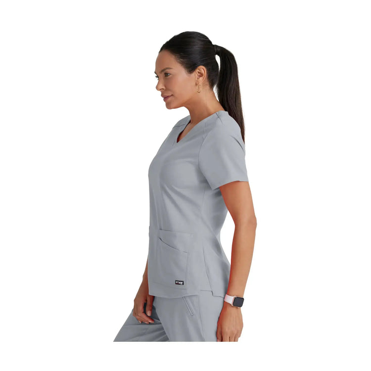 Aura - Túnica con cuello en V - Mujer - Grey's Anatomy Stretch Grey's Anatomy 