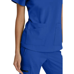 Aura - Túnica con cuello en V - Mujer - Grey's Anatomy Stretch Grey's Anatomy 