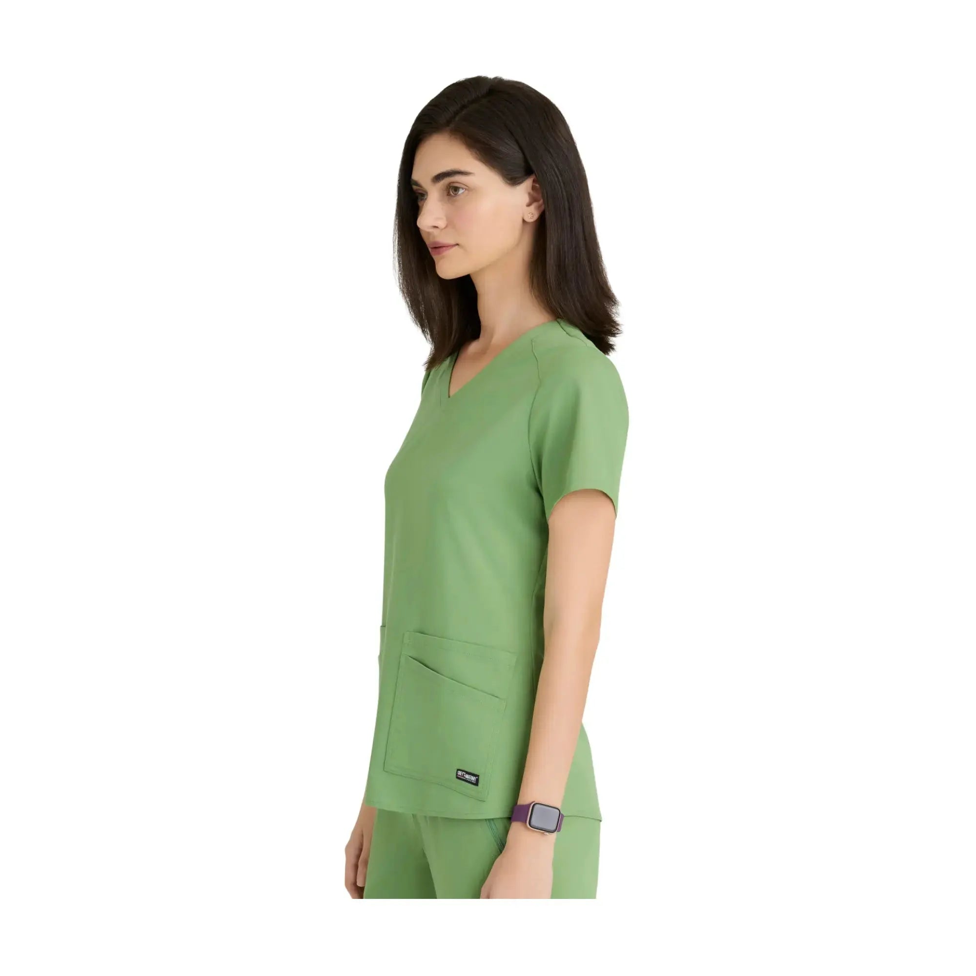 Aura - Túnica con cuello en V - Mujer - Grey's Anatomy Stretch Grey's Anatomy 