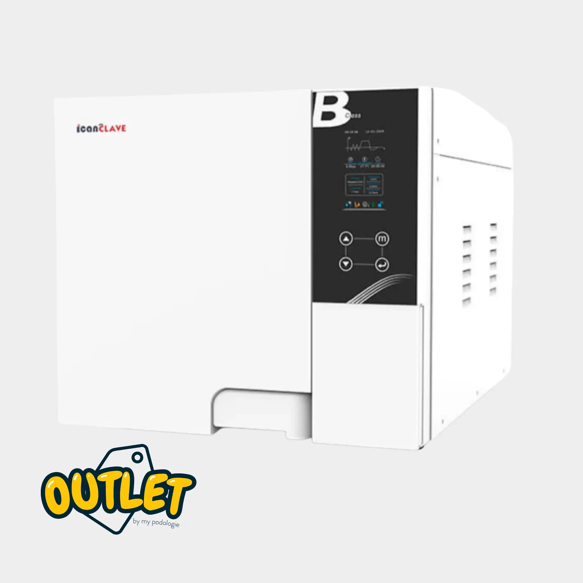 23 Liter Class B white autoclave with USB and integrated printer // Clearance sale Icanclave Autoclaves 