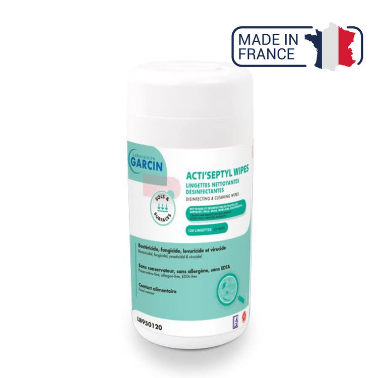 Boite de 120 lingettes désinfectantes - Acti'Septyl, anciennement Bactinyl - My Podologie
