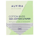 Caja de 300 bastoncillos de algodón - 100% algodón y papel - Mi podología 